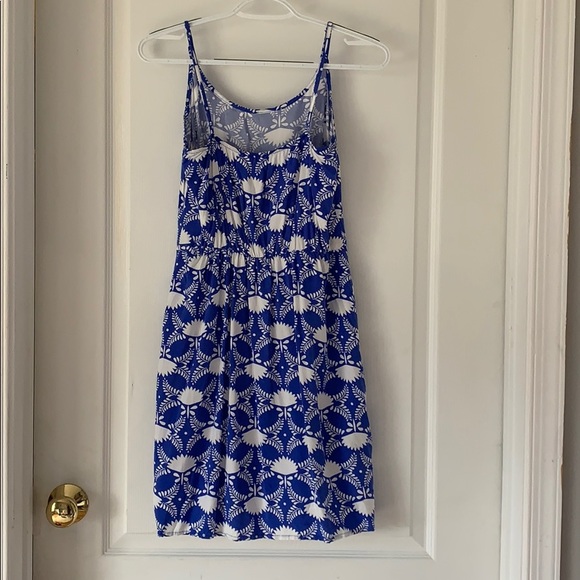 Blue and White Patterned Sundress - Picture 2 of 2